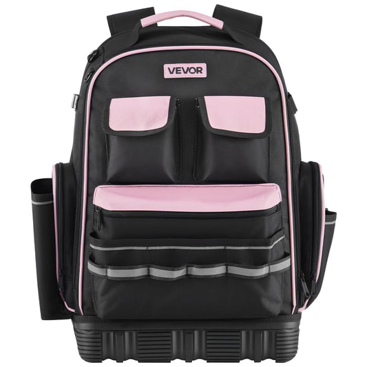 Tool Backpack, 56 Pockets, Heavy-duty Tools Storage Organizer Work Bags with Laptop Compartment & Molded V952-GJBBSLD1012I9UUIW001V0