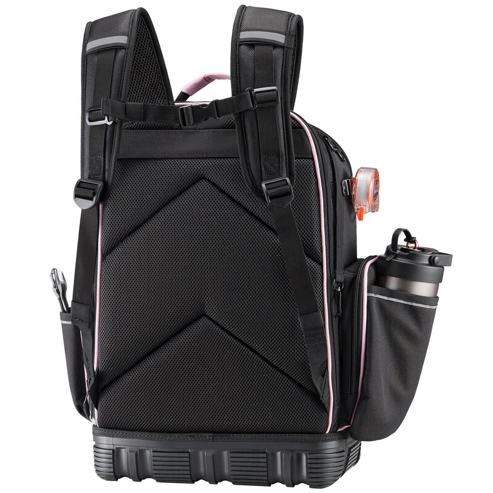 Tool Backpack, 56 Pockets, Heavy-duty Tools Storage Organizer Work Bags with Laptop Compartment & Molded V952-GJBBSLD1012I9UUIW001V0