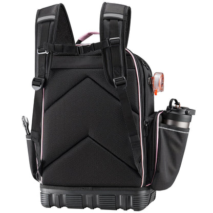 Tool Backpack, 56 Pockets, Heavy-duty Tools Storage Organizer Work Bags with Laptop Compartment & Molded V952-GJBBSLD1012I9UUIW001V0