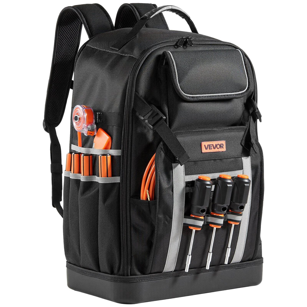 Tool Backpack, 56 Pockets, Heavy-duty Tools Storage Organizer Bags with Molded Base, Electrician Jobsite V952-GJBBSLD1214IOF1S8001V0