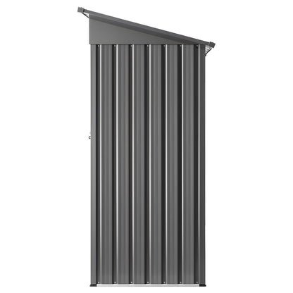 1533 x 876 x 1815 mm Metal Garden Shed, Storage Building with Lockable Door & 2 Louver Vents, Sloped Roof V952-GJF53FTHHSMSOZT3V001V0