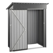 1533 x 876 x 1815 mm Metal Garden Shed, Storage Building with Lockable Door & 2 Louver Vents, Sloped Roof V952-GJF53FTHHSMSOZT3V001V0