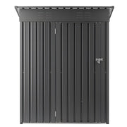 1533 x 876 x 1815 mm Metal Garden Shed, Storage Building with Lockable Door & 2 Louver Vents, Sloped Roof V952-GJF53FTHHSMSOZT3V001V0