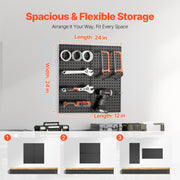 Metal Pegboard Panels609.6 x 304.8 mm2 Panels Wall Organizer for Home V952-GJGBHSJS241219C35V0