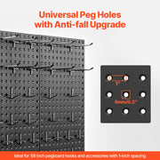Metal Pegboard Panels609.6 x 304.8 mm2 Panels Wall Organizer for Home V952-GJGBHSJS241219C35V0