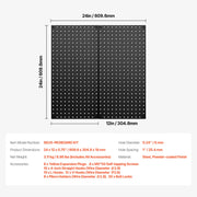 Metal Pegboard Panels609.6 x 304.8 mm2 Panels Wall Organizer for Home V952-GJGBHSJS241219C35V0