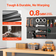Metal Pegboard Panels609.6 x 304.8 mm3 Panels Wall Organizer for Home V952-GJGBHSJS24127XEN9V0