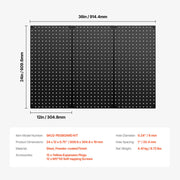 Metal Pegboard Panels609.6 x 304.8 mm3 Panels Wall Organizer for Home V952-GJGBHSJS24127XEN9V0