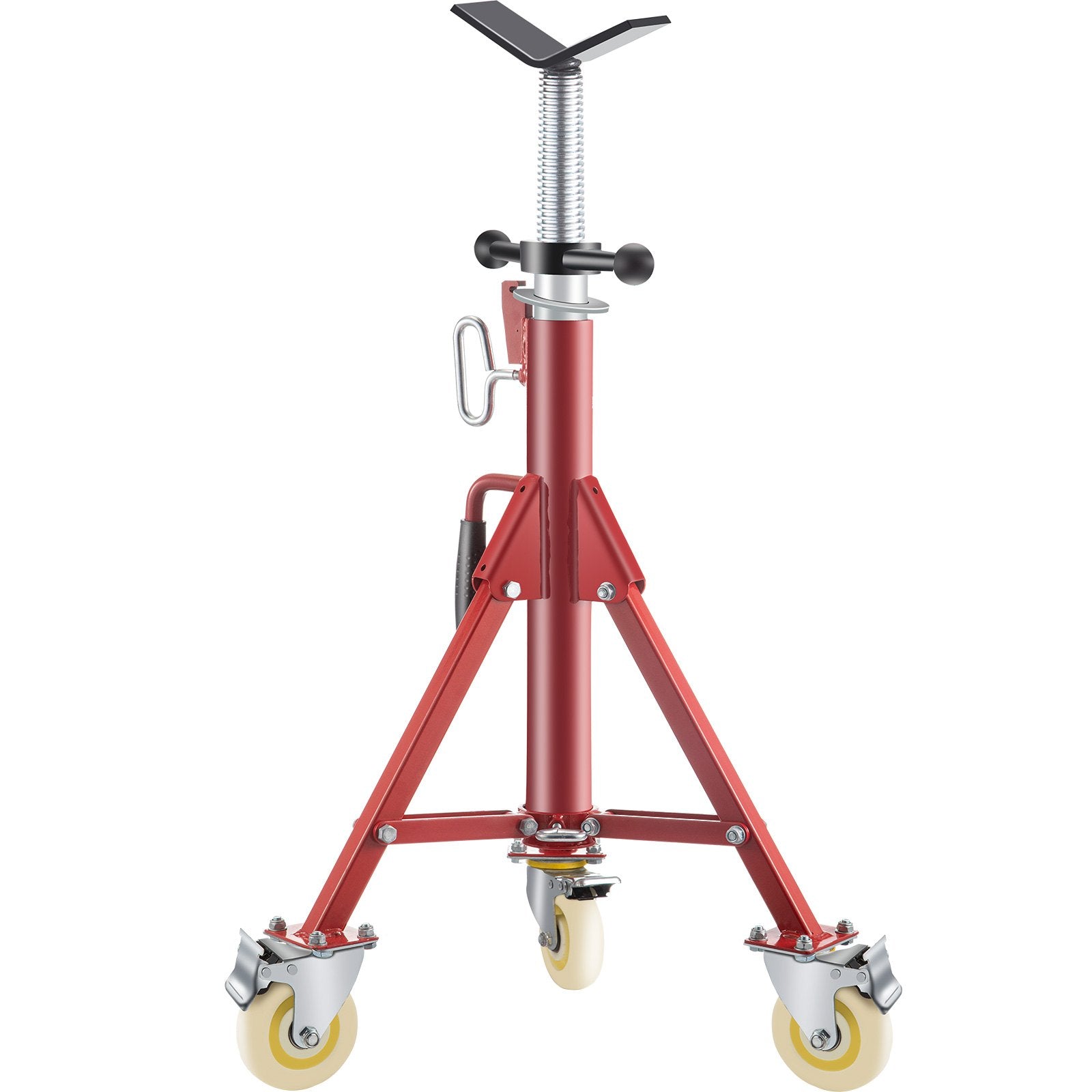 Pipe Stand, Pipe Jack Stands with Casters Adjustable Height 28-52 Inch, V Head Pipe Stand 882 LB, Folding V952-GJGJXDL1107AV65OSV0