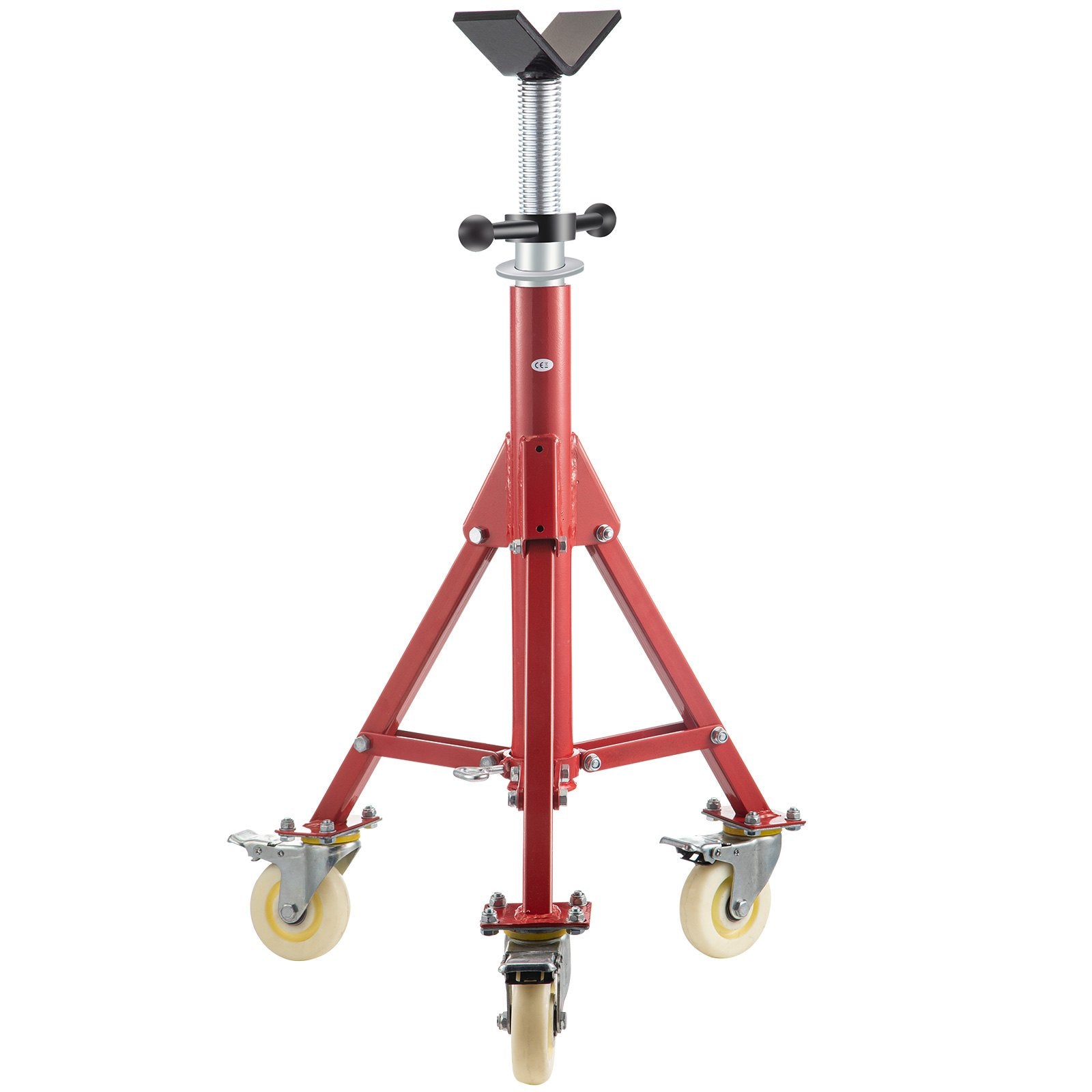 Pipe Stand, Pipe Jack Stands with Casters Adjustable Height 28-52 Inch, V Head Pipe Stand 882 LB, Folding V952-GJGJXDL1107AV65OSV0