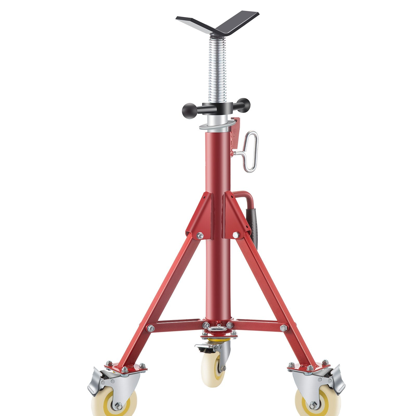 Pipe Stand, Pipe Jack Stands with Casters Adjustable Height 28-52 Inch, V Head Pipe Stand 882 LB, Folding V952-GJGJXDL1107AV65OSV0