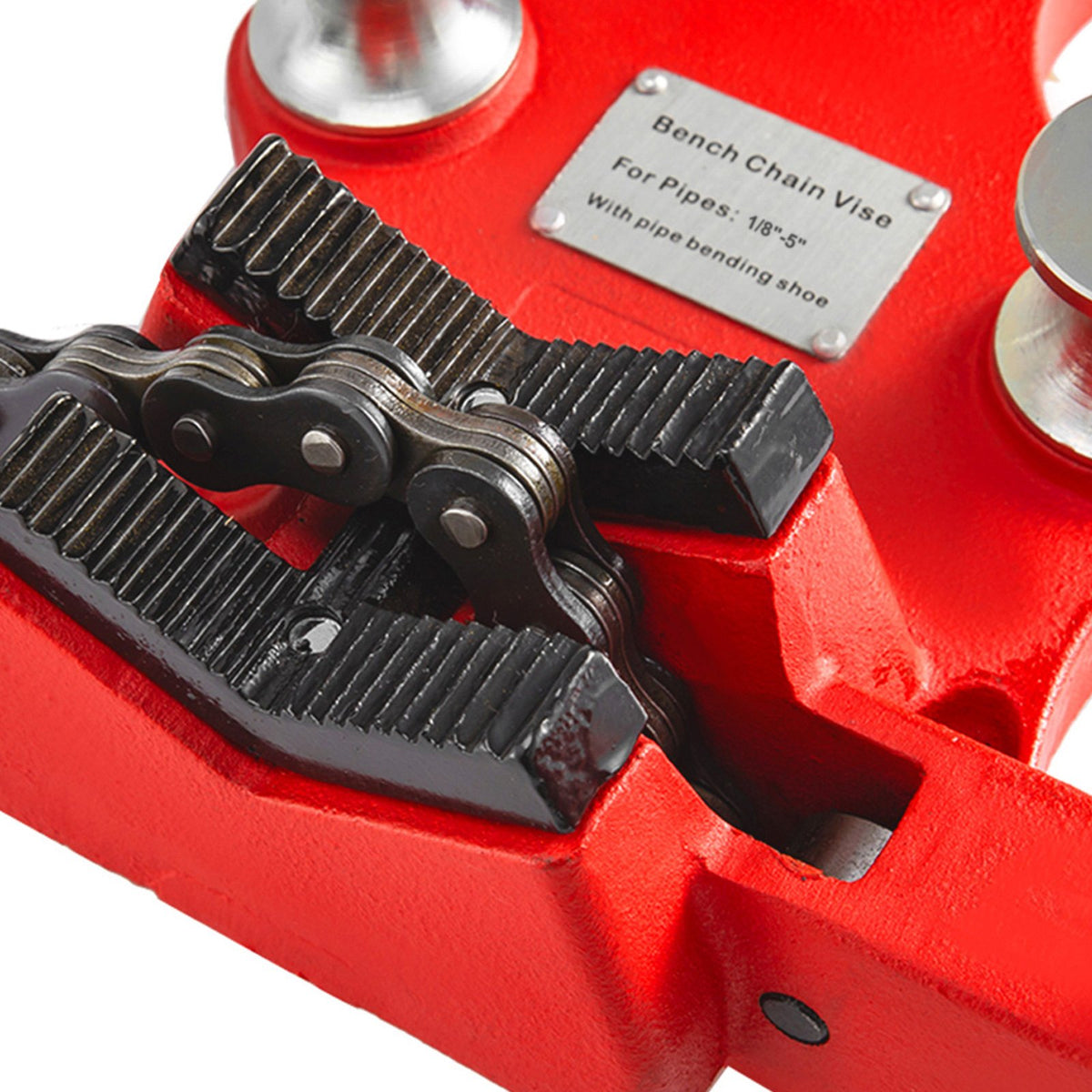 Screw Bench Chain Vice For 1/8'' to 5'' Pipe Bench Vice With Crank Handle V952-GJLGTHQ0000000001V0