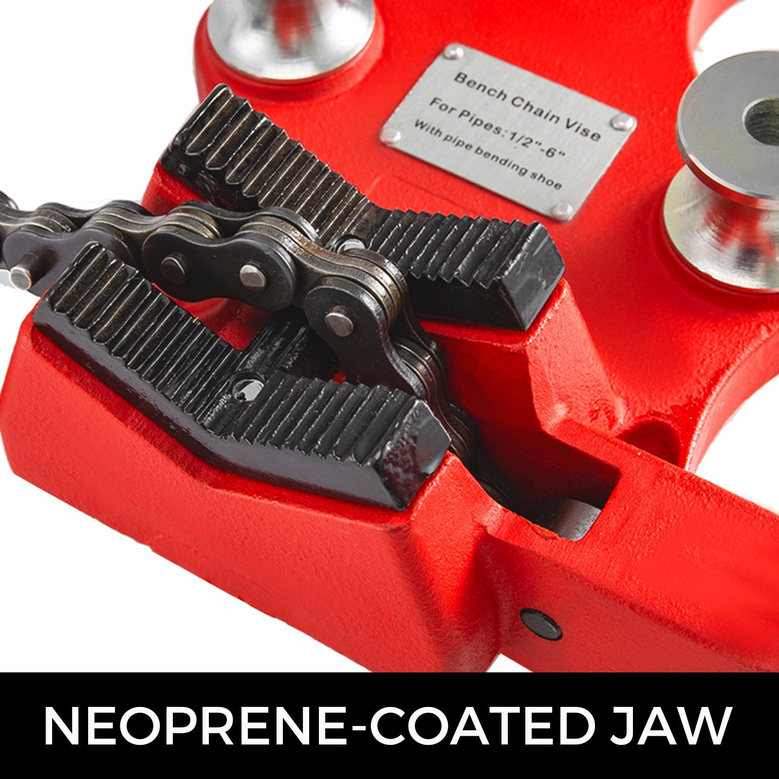 Screw Bench Chain Vice For 1/8'' to 5'' Pipe Bench Vice With Crank Handle V952-GJLGTHQ0000000001V0