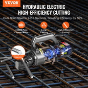 Electric Hydraulic Rebar Cutter, 1000W Portable Rebar Cutter, Cutting up to 5/8 Inch (4-16mm) #5 Rebar within V952-GJQDJQX16MMLANFZXV3