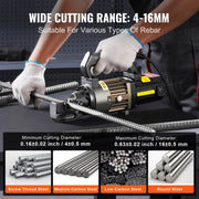 Electric Hydraulic Rebar Cutter, 1000W Portable Rebar Cutter, Cutting up to 5/8 Inch (4-16mm) #5 Rebar within V952-GJQDJQX16MMLANFZXV3