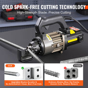 Electric Hydraulic Rebar Cutter, 1000W Portable Rebar Cutter, Cutting up to 5/8 Inch (4-16mm) #5 Rebar within V952-GJQDJQX16MMLANFZXV3