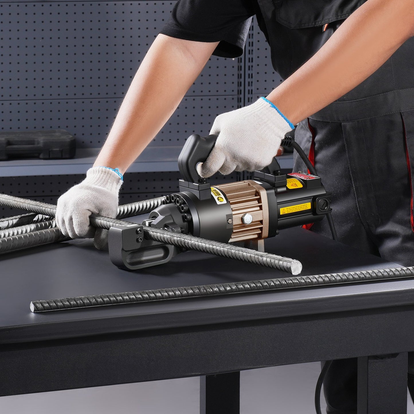 1000W Electric Hydraulic Rebar Cutter Cutting up to 3/4 Inch #6 4-20mm V952-GJQDJQX20MMLNZLYNV3
