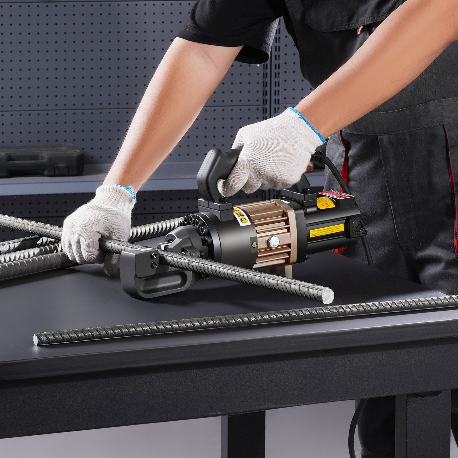 1000W Electric Hydraulic Rebar Cutter Cutting up to 3/4 Inch #6 4-20mm V952-GJQDJQX20MMLNZLYNV3
