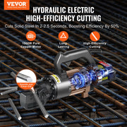 1500W Electric Hydraulic Rebar Cutter Cutting up to 7/8 Inch #7 4-22mm V952-GJQDJQX22MML1ACN8V3
