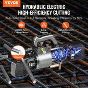 2000W Electric Hydraulic Rebar Cutter Cutting up to 1 Inch #8 4-25mm V952-GJQDJQX25MMLA0C7XV3