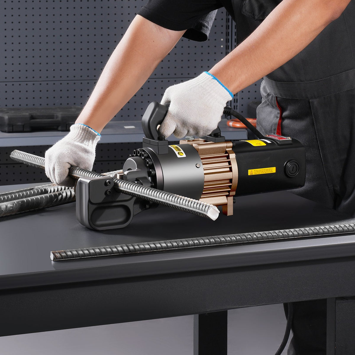 2000W Electric Hydraulic Rebar Cutter Cutting up to 1 Inch #8 4-25mm V952-GJQDJQX25MMLA0C7XV3