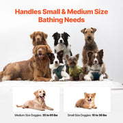 Portable Dog Bathtub, Elevated & Foldable Space-saving Pet Shower Station with Efficient Drainage, Bathing V952-GJRQCWYGQHSKWNN3XV0