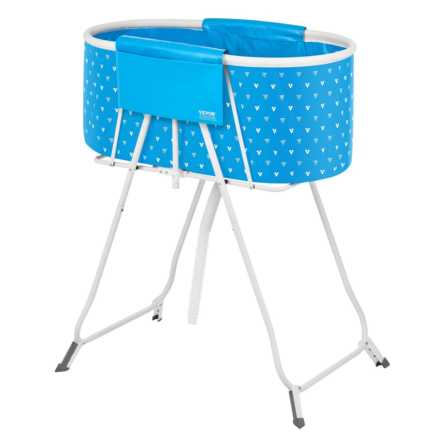 Portable Dog Bathtub, Elevated & Foldable Space-saving Pet Shower Station with Quick Drainage, Bathing Tub V952-GJRQCWYGQLSKDSN88V0