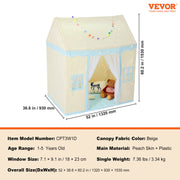 Kids Play Tent, Kids Tent for Kids 1-5 Years Old, Toddler Tent with Mat and Tent Lamp, Tent for Kids with V952-GJSETZPFW5239J8HLV9