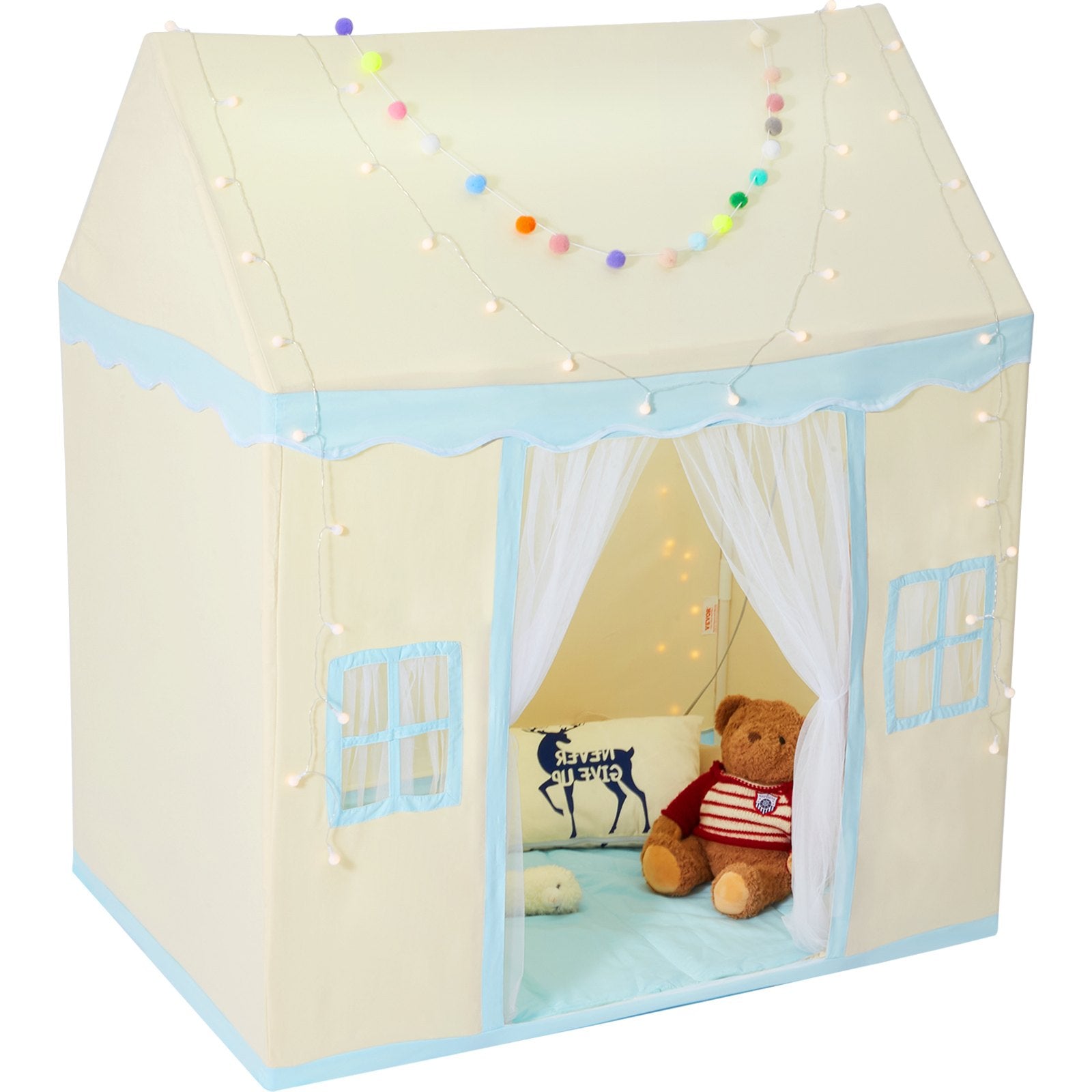 Kids Play Tent, Kids Tent for Kids 1-5 Years Old, Toddler Tent with Mat and Tent Lamp, Tent for Kids with V952-GJSETZPFW5239J8HLV9
