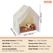 Kids Play Tent, Kids Tent for Kids 1-5 Years Old, Toddler Tent with Mat and Tent Lamp, Tent for Kids with V952-GJSETZPMGZP5OBPMNV9