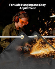 Welding Blanket, 1829mm x 2438mm Silicone Coated Fiberglass Welding Blanket, 1800 degrees F Heat Resistant V952-GJTCBLXWHTTCEJ8VR001V0