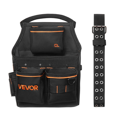 Tool Pouch with Belt, 14 Pockets Professional Tool Belt Pouch for Men, Heavy Duty Detachable Adjustable V952-GJYDKXZYKDYBZ1J5M001V0