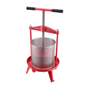 3.69 Gal/14L Fruit Wine Press, Stainless Steel Basket with Cross-beam and Triangular Structure, Manual Juice V952-GJYZJLSBXG142GNCWV0