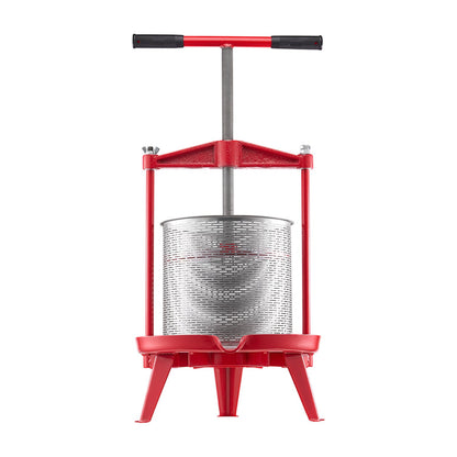 3.69 Gal/14L Fruit Wine Press, Stainless Steel Basket with Cross-beam and Triangular Structure, Manual Juice V952-GJYZJLSBXG142GNCWV0