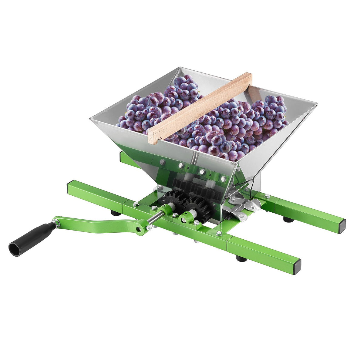1.8 Gal/7L Fruit and Apple Crusher, Large Manual Grinder, Stainless Steel Fruit Scratter Pulper for Wine V952-GJYZJLSBXG7LH0QABV0