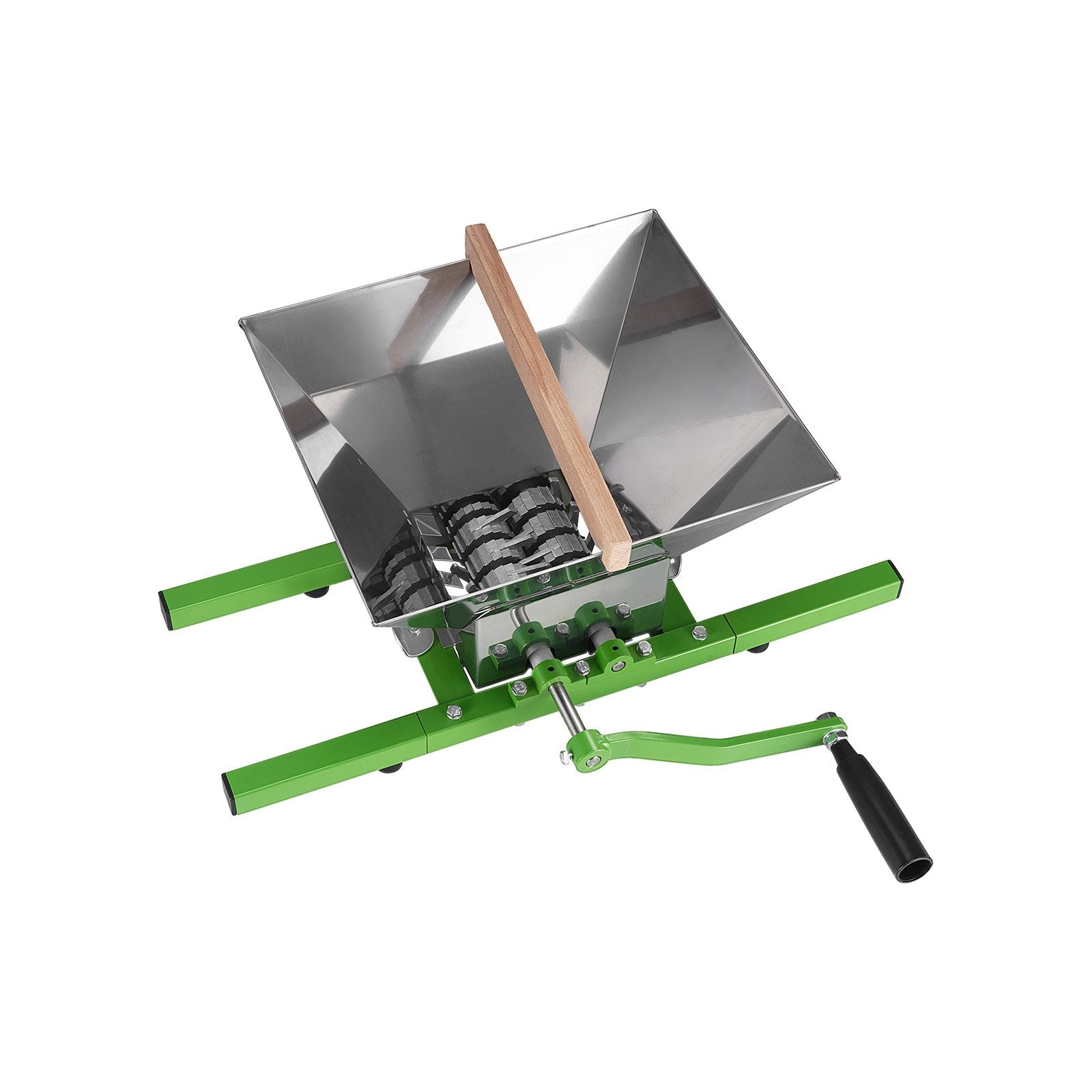 1.8 Gal/7L Fruit and Apple Crusher, Large Manual Grinder, Stainless Steel Fruit Scratter Pulper for Wine V952-GJYZJLSBXG7LH0QABV0
