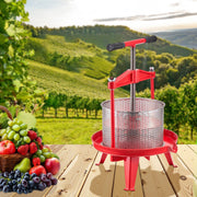 2.38 Gal/9L Fruit Wine Press, Stainless Steel Basket with Cross-beam and Triangular Structure, Manual Juice V952-GJYZJLSBXG9LCJBFPV0