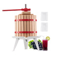 Fruit Wine Press Manual Press for Wine Making 3.2 Gal/12L Wood Basket V952-GJYZJLSSM12LGR2A1V0