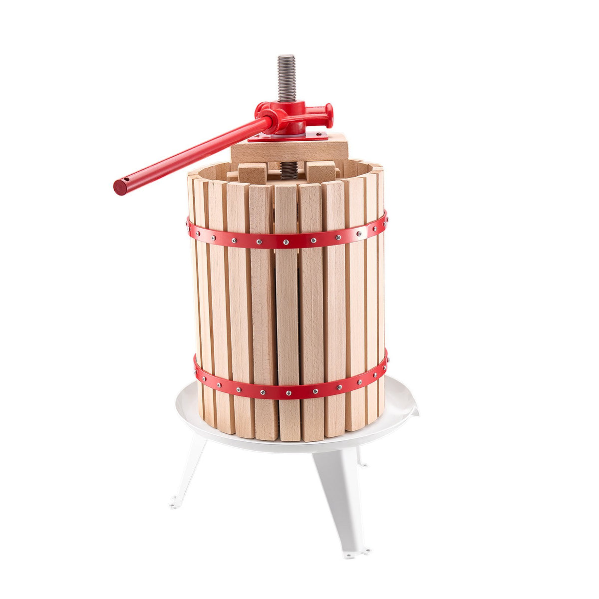 Fruit Wine Press Manual Press for Wine Making 4.75 Gal/18L Wood Basket V952-GJYZJLSSM18LC9D1UV0