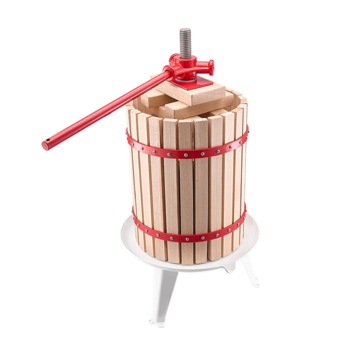 Fruit Wine Press Manual Press for Wine Making 4.75 Gal/18L Wood Basket V952-GJYZJLSSM18LC9D1UV0