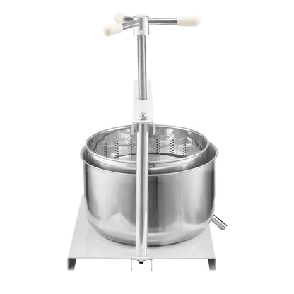 3.17 Gal/12L Fruit Wine Press, 2 Stainless Steel Barrels, Manual Juice Maker, Cider Apple Grape Tincture V952-GJYZJTMBXG126ECPKV0