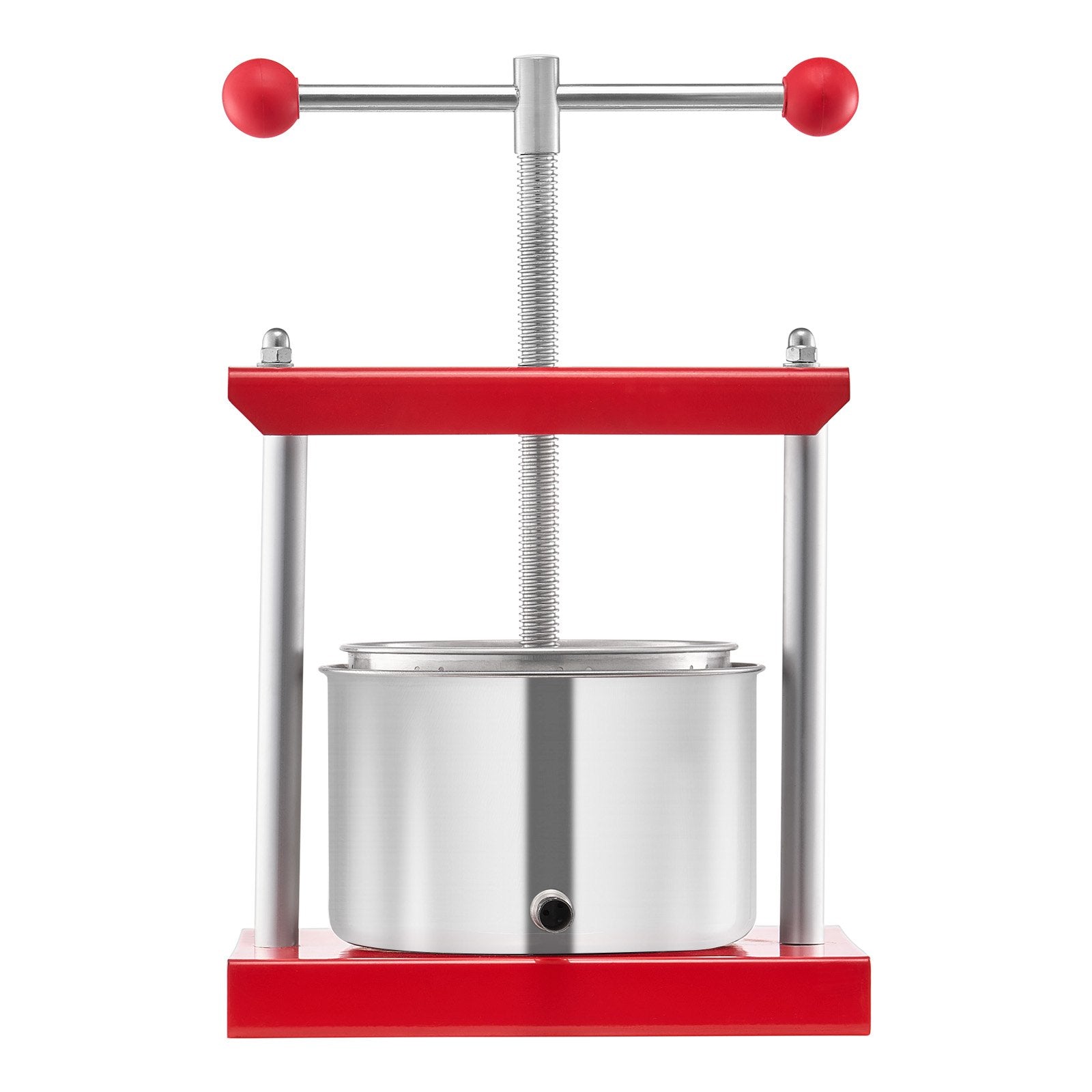 0.8 Gal/3L Fruit Wine Press, 2 Stainless Steel Barrels, Manual Juice Maker, Cider Apple Grape Tincture Honey V952-GJYZJTMBXG3L4YRM6V0