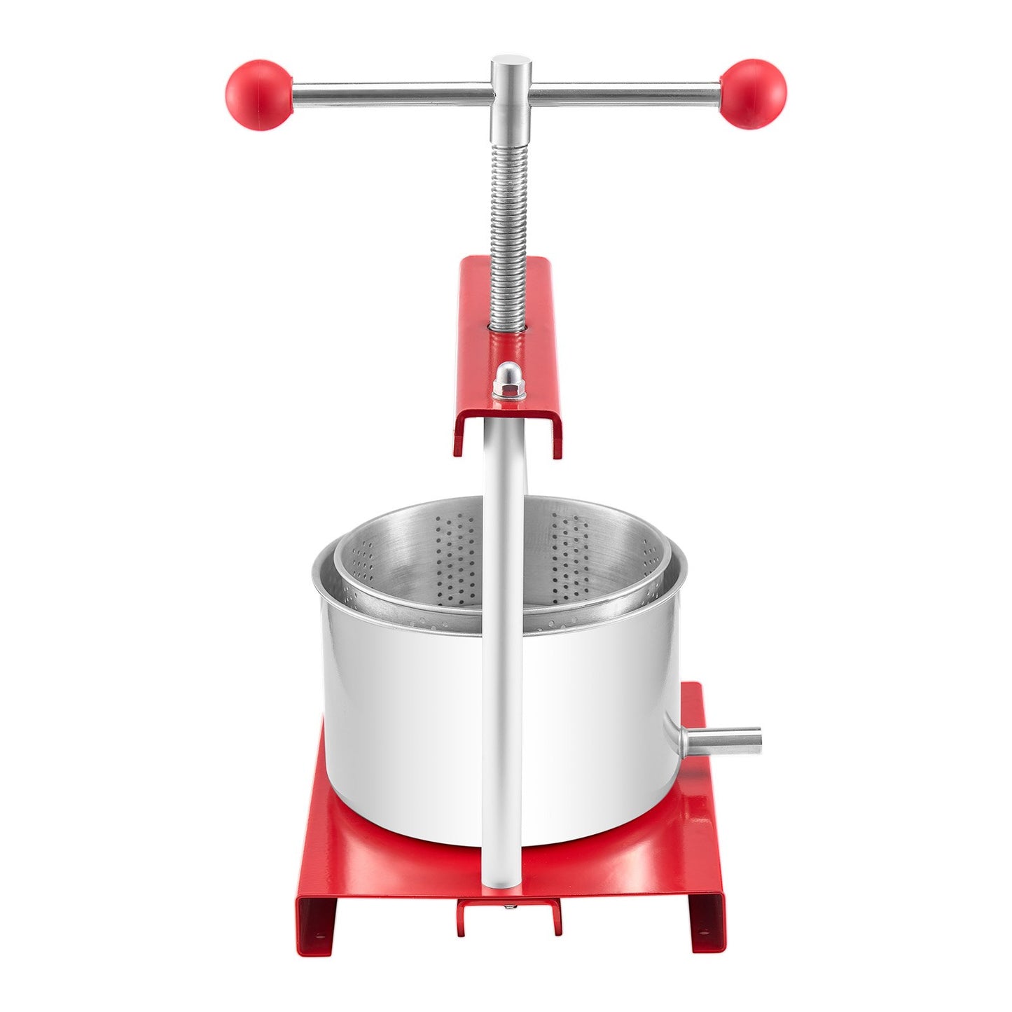 0.8 Gal/3L Fruit Wine Press, 2 Stainless Steel Barrels, Manual Juice Maker, Cider Apple Grape Tincture Honey V952-GJYZJTMBXG3L4YRM6V0