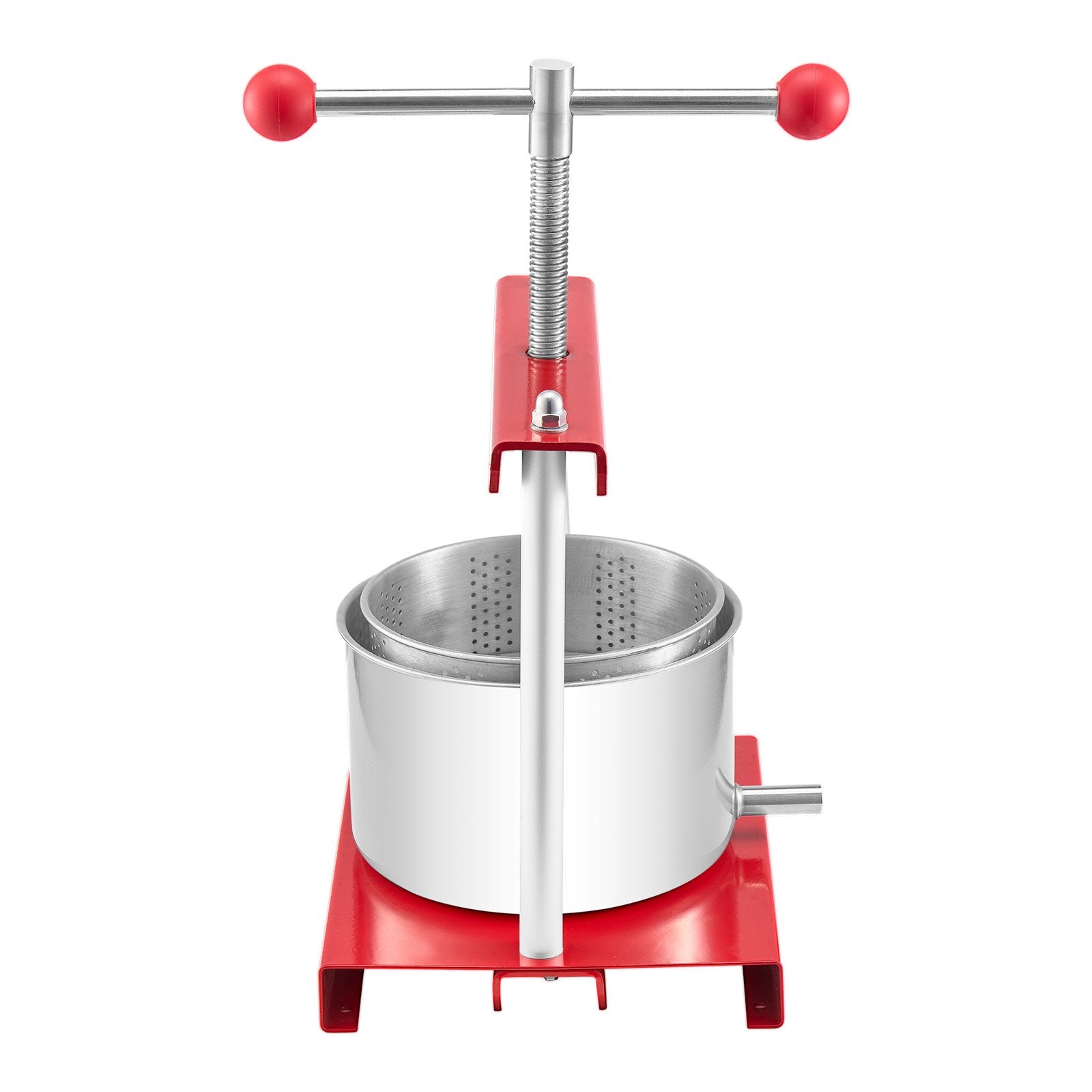 0.8 Gal/3L Fruit Wine Press, 2 Stainless Steel Barrels, Manual Juice Maker, Cider Apple Grape Tincture Honey V952-GJYZJTMBXG3L4YRM6V0