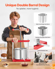 Fruit Wine Press Manual Press for Wine Making 1.6 Gal/6L Stainless Steel V952-GJYZJTMBXG6LEFHOVV0