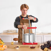 Fruit Wine Press Manual Press for Wine Making 1.6 Gal/6L Stainless Steel V952-GJYZJTMBXG6LEFHOVV0