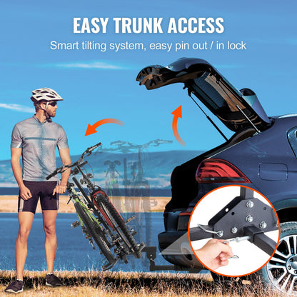 2-Bike Rack Hitch Mount 160lbs Folding Carrier Car Truck SUV 2 V952-GJZXCJTJSGJJXOJYPV0