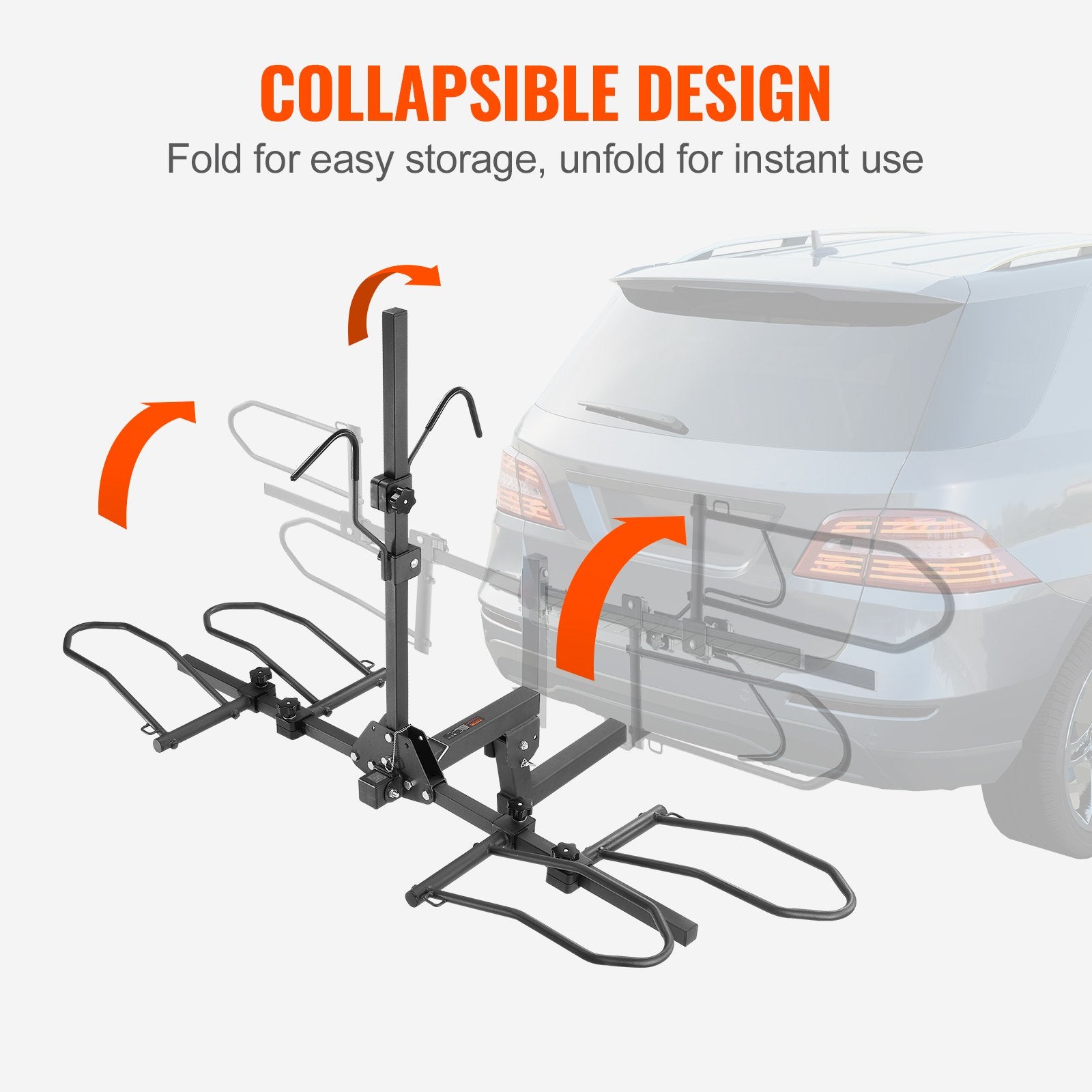 2-Bike Rack Hitch Mount 160lbs Folding Carrier Car Truck SUV 2 V952-GJZXCJTJSGJJXOJYPV0