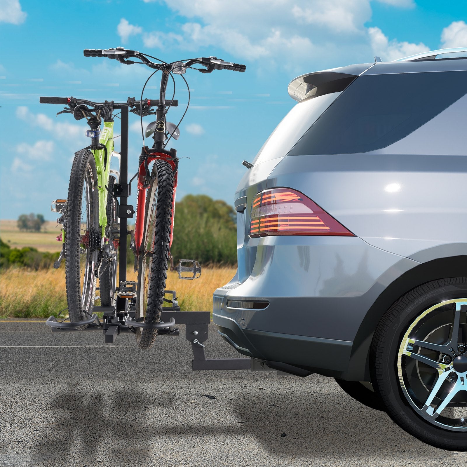 2-Bike Rack Hitch Mount 160lbs Folding Carrier Car Truck SUV 2 V952-GJZXCJTJSGJJXOJYPV0