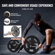 Safety Squat Bar, 318kg Fitness Squat Bar, Safety Squat Bar Attachment with Shoulder and Arm Pads, 28mm V952-GLG2YCDBS150OUNZ2V0